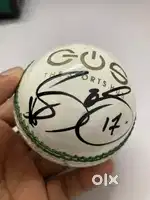 Authentic AB de Villiers Signed White Cricket Ball