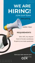 Good communication skills kannada and English speakable candidates