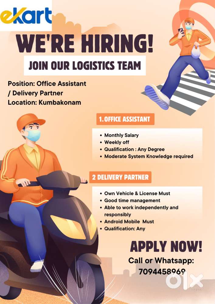 Hub Assistant & Delivery Job