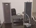 AAHUJA AMPLIFIER , SPEAKERS AND MIC