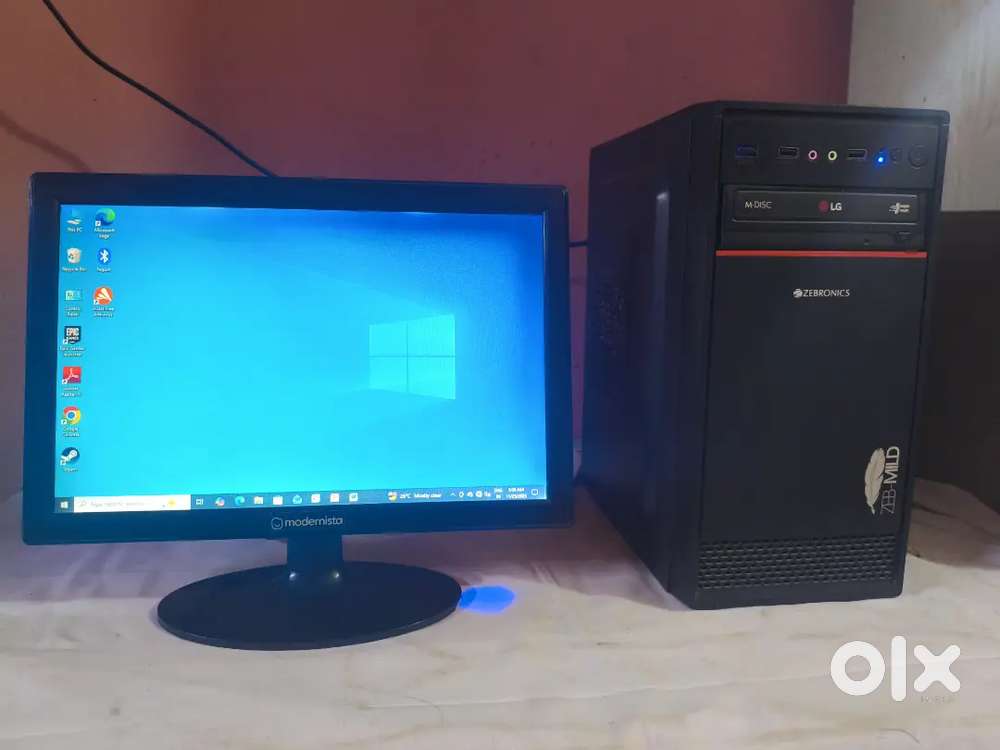 Monitor & Desktop Intel i3 2gen 61mb 8gb ram 500gb hdd