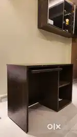 Computer/Study Table with Keyboard Drawer & Storage