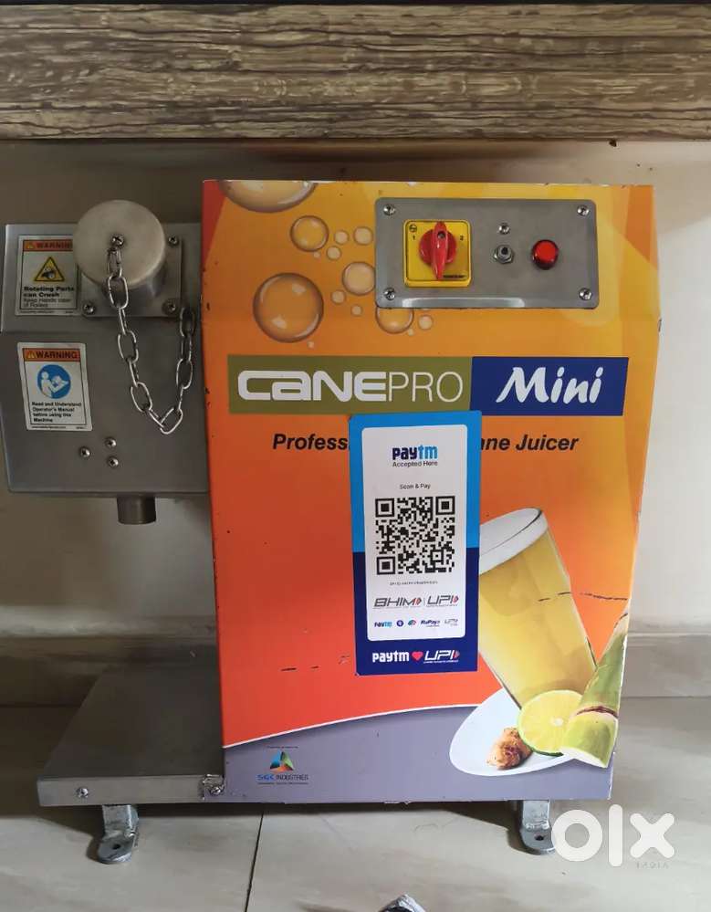 Sugarcane machine counter display Western fridge Sujata mixie 4 jars