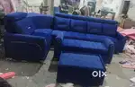 Brand New L shape sofa set with center table and 3 seater puffy