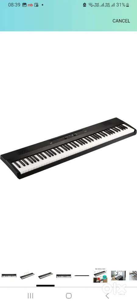 Korg Piano 88 keys with sustain pedal and stand