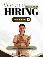 We searching female spa body massage therapist want only female staffs