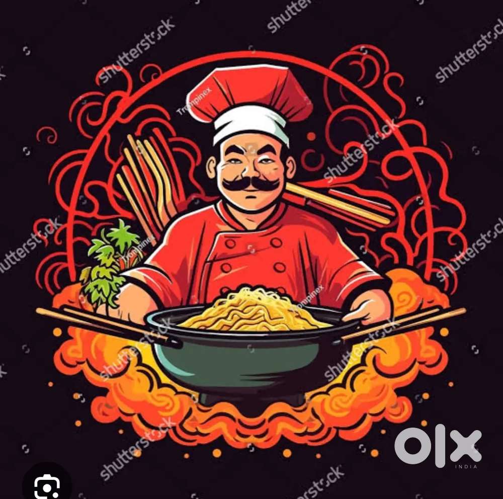 Chinese and indian fast food k liye chef chaiye rehna khana free