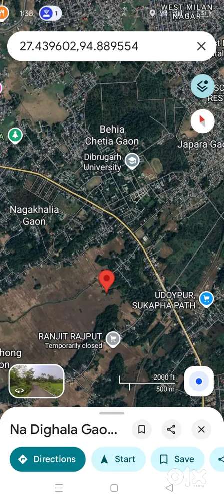 Godapani near University per katha price 12 lakhs miyadi patta land