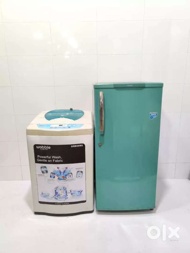lg refrigerator and washing Samsung washing machine