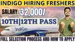 Vacancy in indigo Airlines urgent hiring apply fast