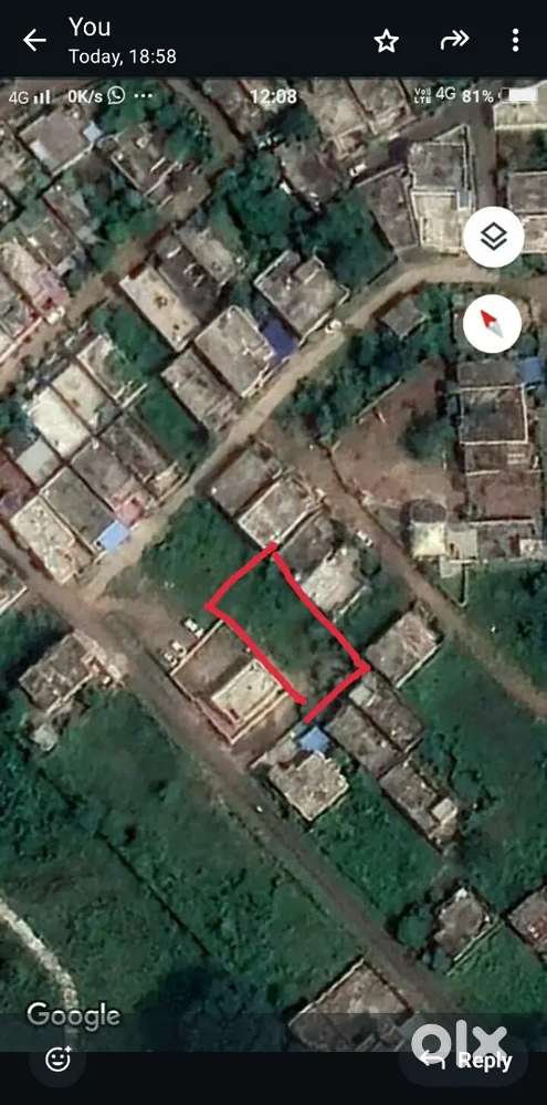 Plot for sale is 3200 square feet.