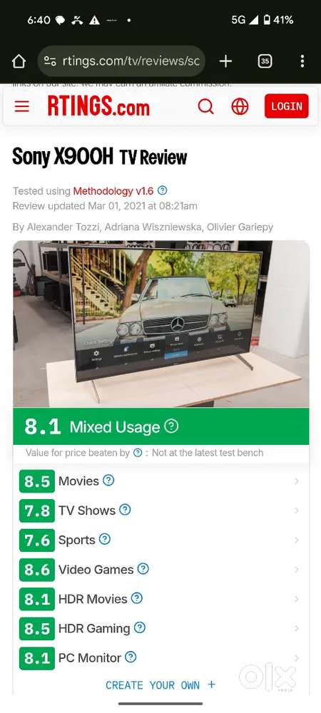Sony TV 55 inch x90h in perfect condition like new