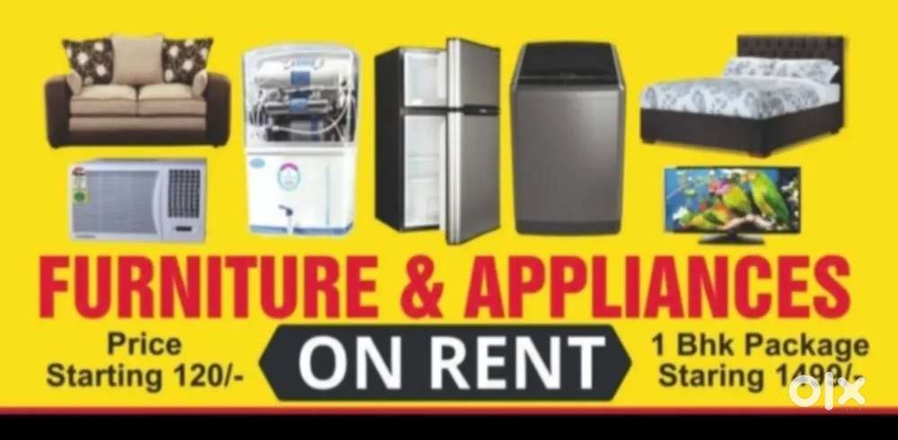 Furniture appliances On RENT