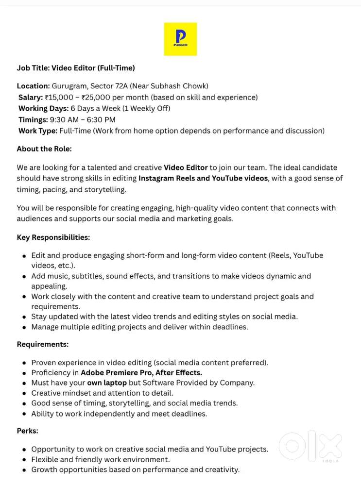 WE LOOKING VIDEO EDITOR