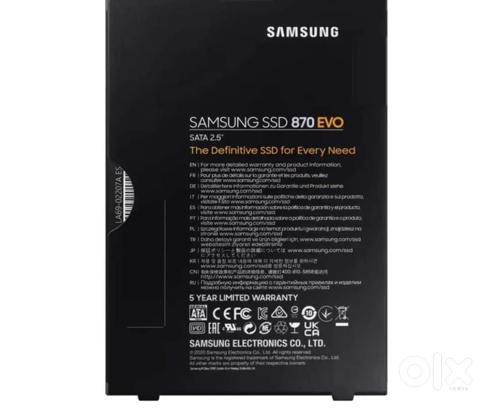 Samsung 870evo internal SSD 4TB