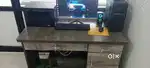 COMPUTER SATE WITH TABLE AND PRINTER