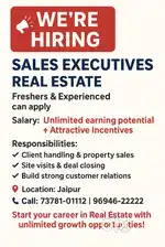 Staff hiring for sales Executive