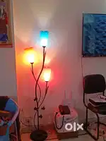 New 3 in 1 colourfull lamp wrought iron lamp with colourful top