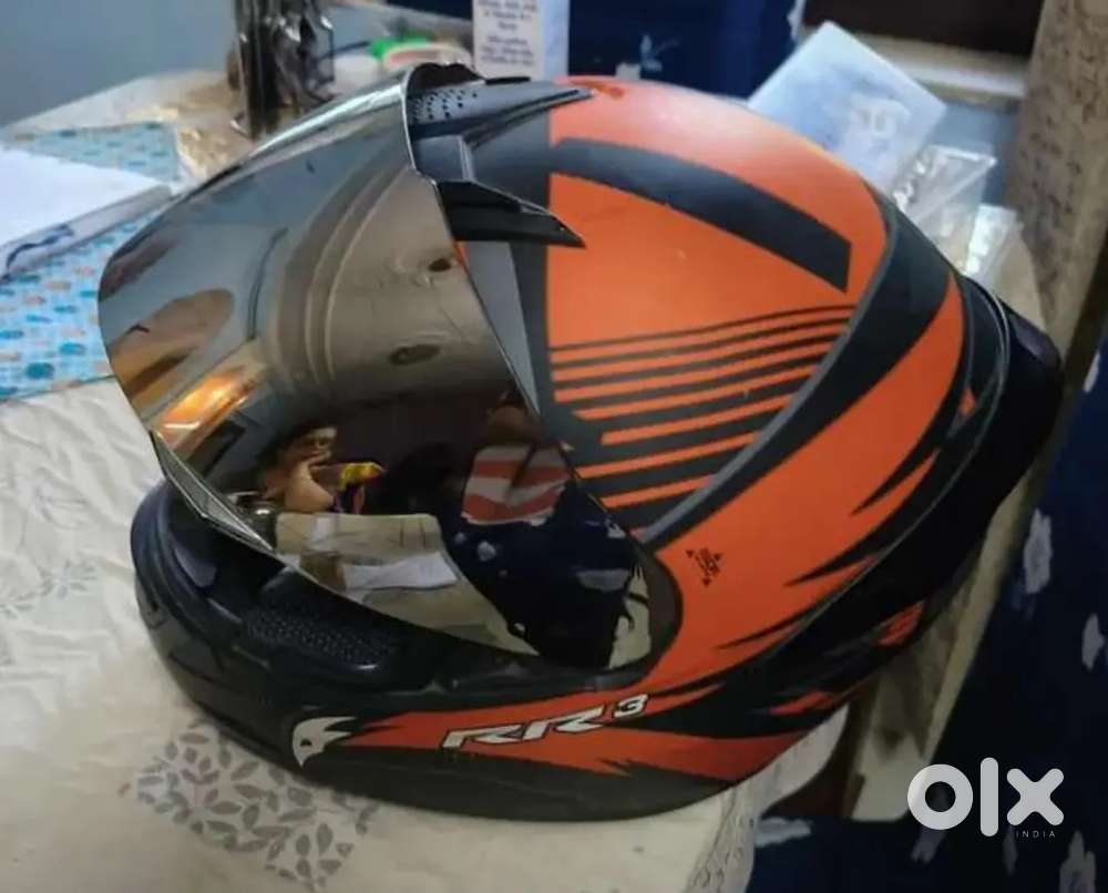 Face Mask full Helmet,Audio, calling, 7 layer detachable washable pad