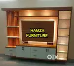HAMZA FURNITURE NEW DESIGNER PARTICLE BOARD WOOD TV UNIT CABINET 6BY6