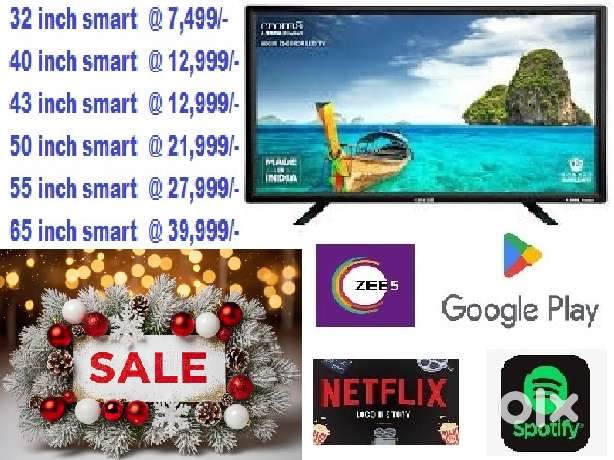 65 INCH SMART, ORIGNAL 4K,VOICE COMMAND,BLUE TOOTH LED IN 39,999/-ONLY