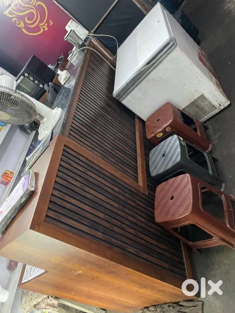 Fresh counter set with fridge