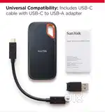 Brand New -SanDisk Extreme Go Portable SSD, 2TB  Read speed 1050MB/s