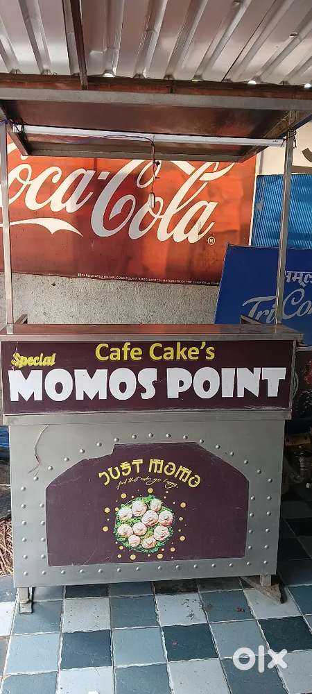 Stainless Steel Counter with roof for snacks or other use