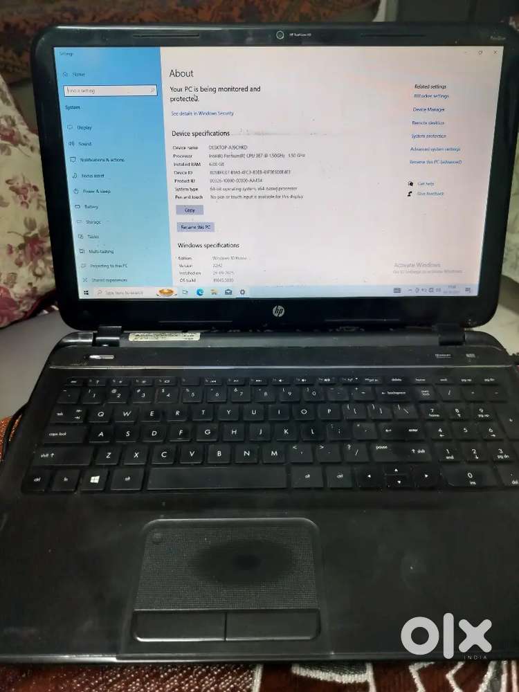 HP Laptop working condition 1.5 GHz with 6GB RAM