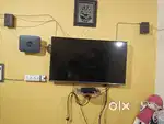 Samsung tv new 50,000rs & home theatre 17,000rs