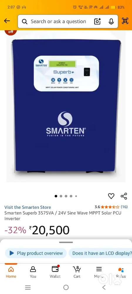 Solar inverter Smarten 3575