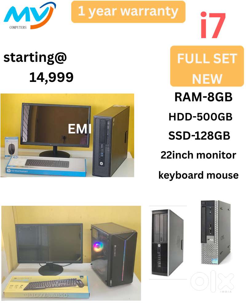 Free Demo Installations  Desktop Laptop CPU Full Set i3-i5-i7 Availab