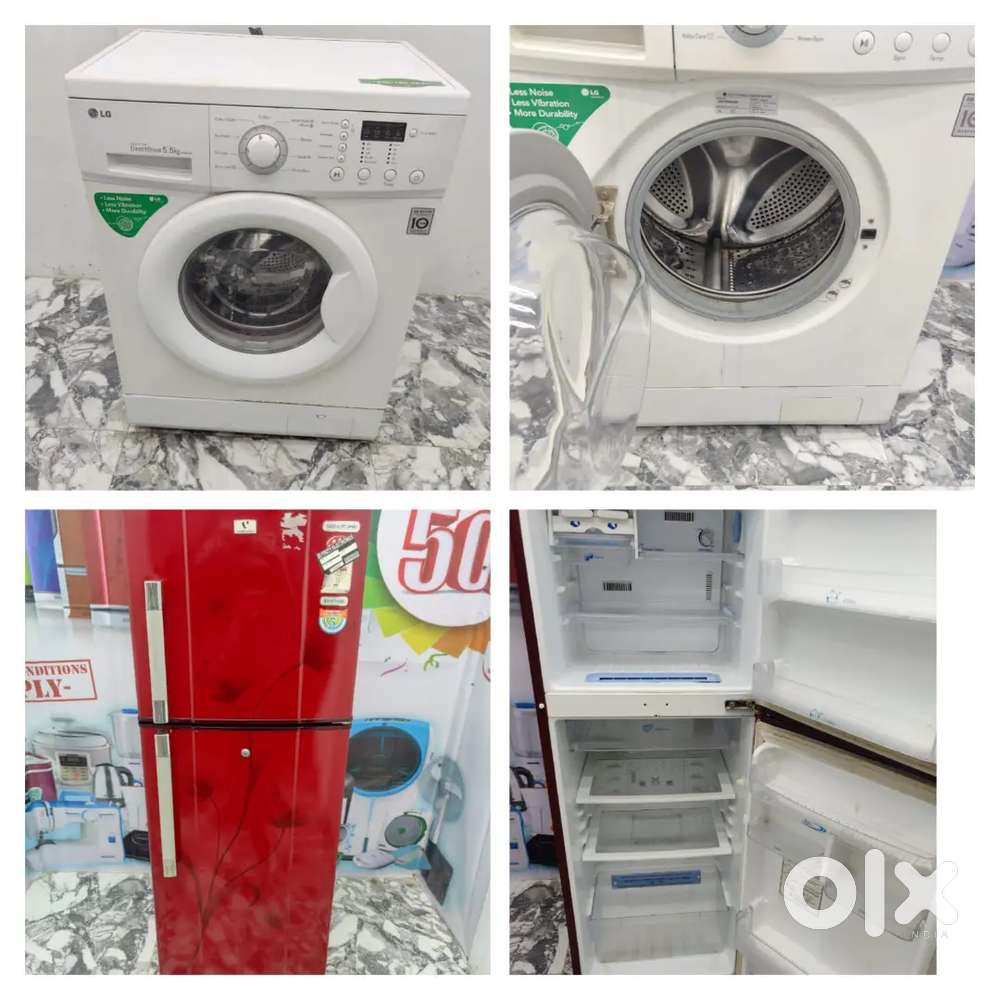 Front load LG and Videocon double door fridge at very less price
