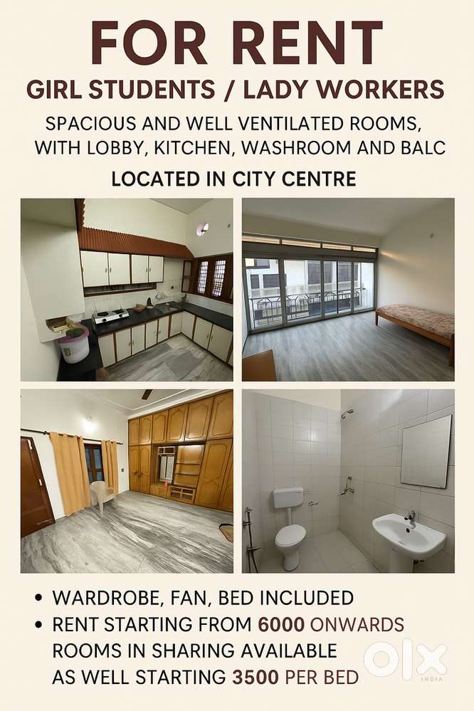 1 BHK Fully furnished available for girls only