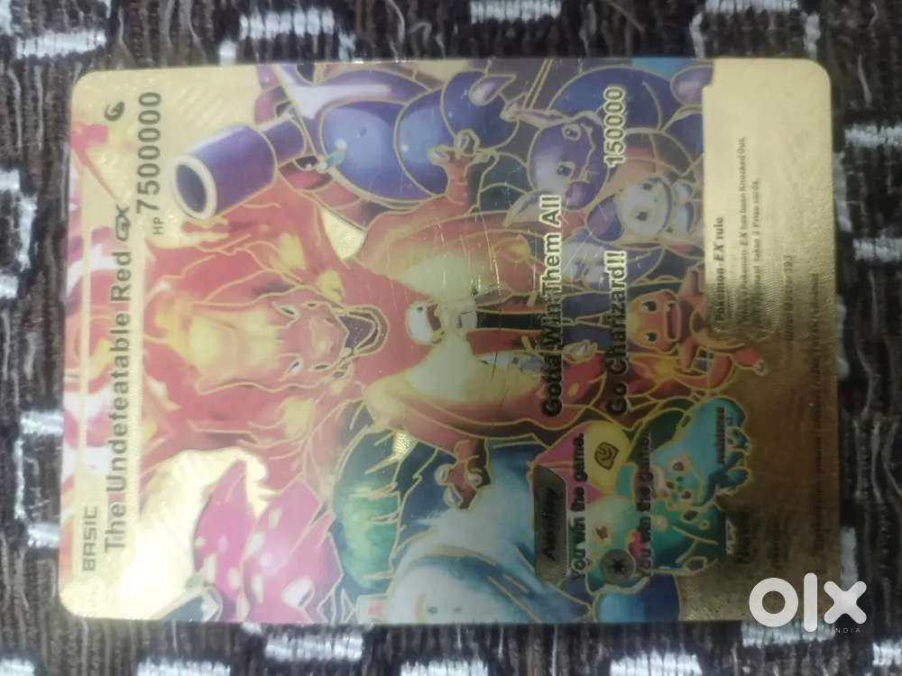 Pokemon card golden