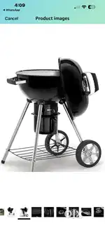 Napoleon Charcoal Grill (47 Cms, Black)