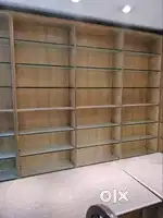 shop rack and counter