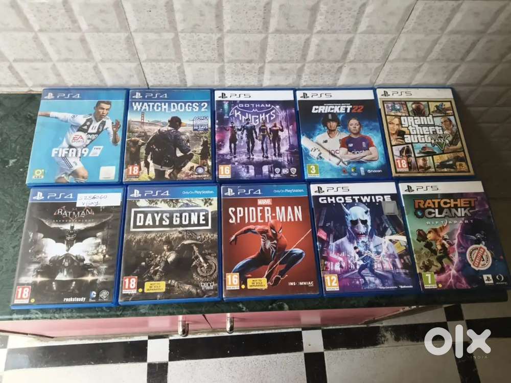 PS4 games PS5 games
