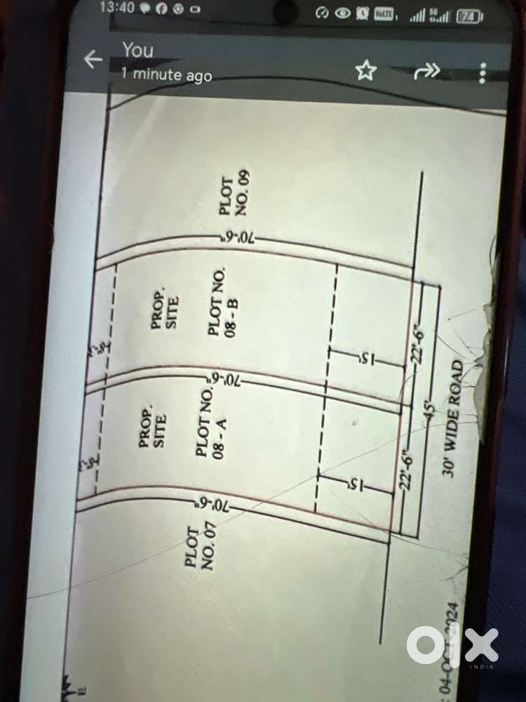 Loanable east facing plot for sale