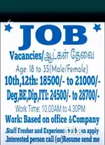 Job Vacancy Work From home Available.