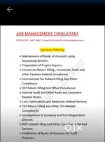 Accounting , GST, Income Tax, Banking Services , ROC services .