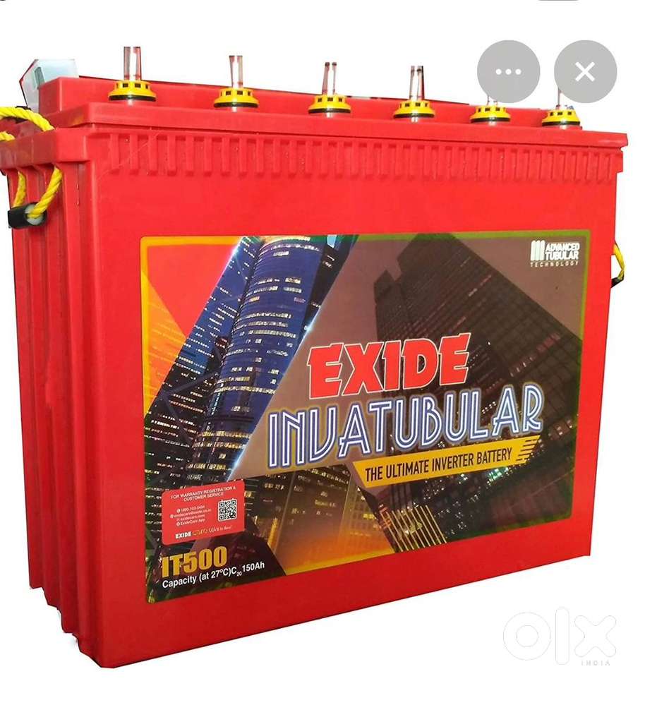 Exide battery 12 v solartubular
