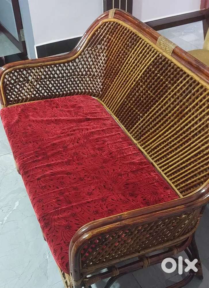 2+1+1 CANE SOFA + TEAPOY