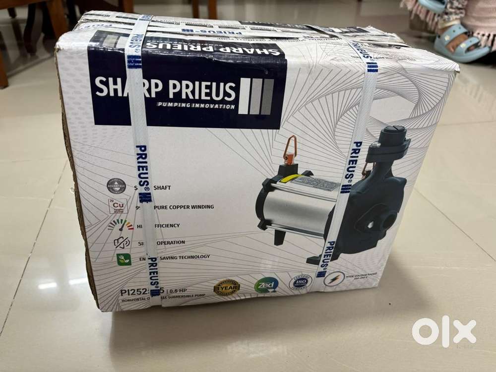 Brand new, unused Sharp Prieus 0.5 hp openwell submersible pump