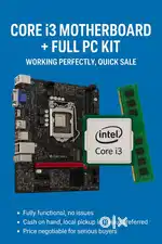 Intel Core i3 PC Build Kit – Full Set (Fast & Negotiable)