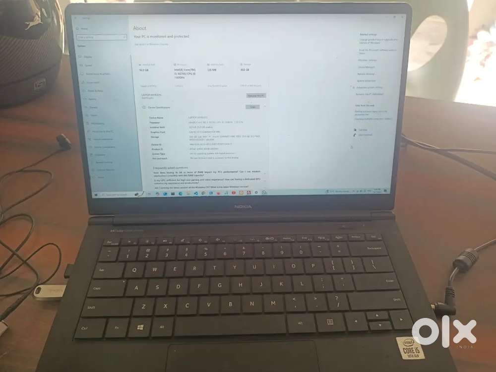 Nokia 256 gb ssd 16 gb ram i5 10th generation