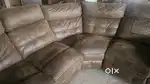 Recliner Leather Sofa 6 Seater