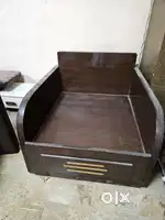 One Sofa cum bed, One Wooden Cupboard and One Dressing table for Sale