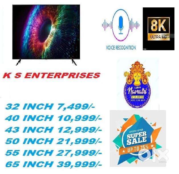 43 INCH SMART LED TV 4K UDH  @!  12,999 /-