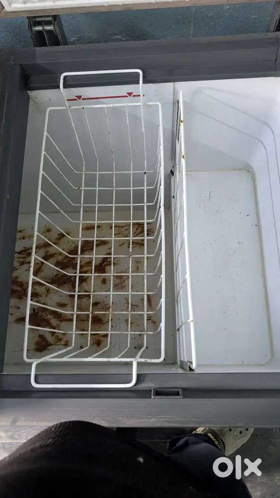 Haier double door deep fridge